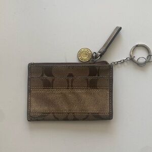 Vintage Y2K 2000’s Coach change purse Keychain card ID holder